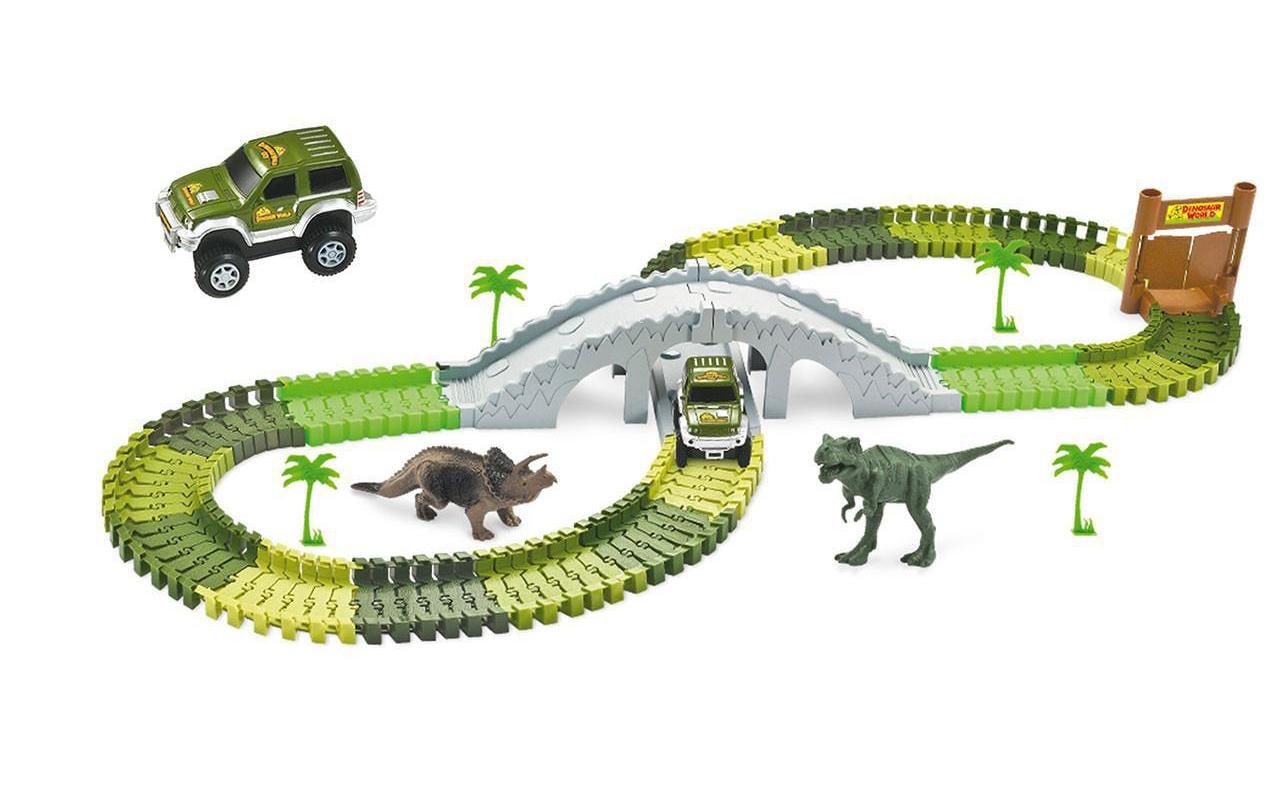 Amewi Magic Traxx Bahn Dino-Park Mini Set mit Brücke