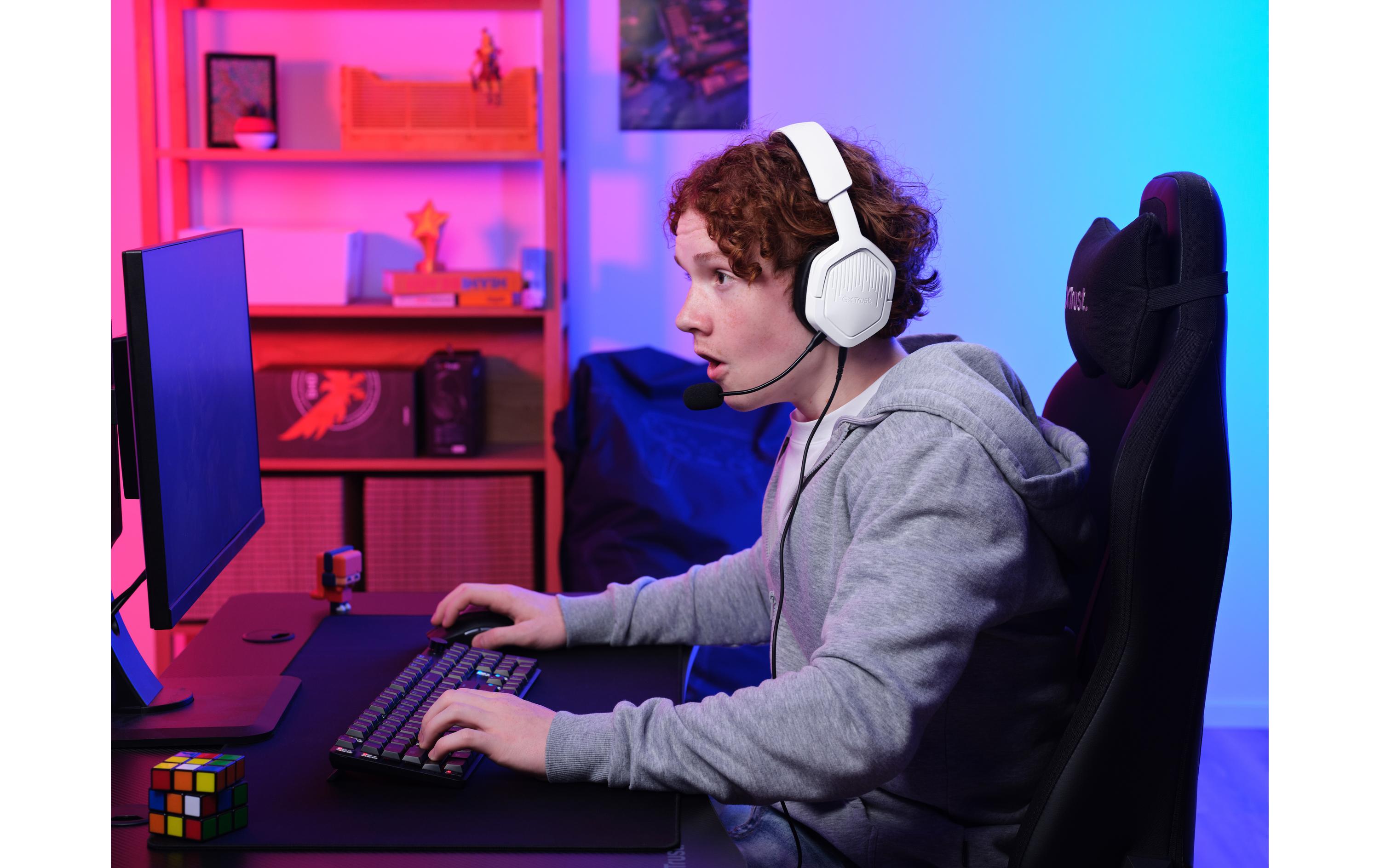 Trust Headset GXT492 Carus Weiss