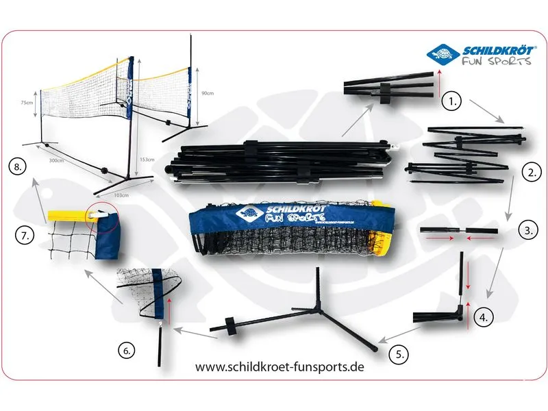 Schildkröt Funsports Kombi Netz Set
