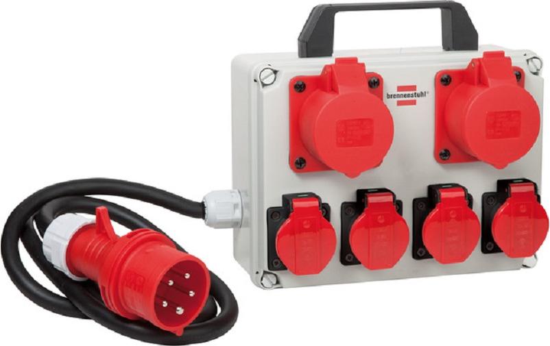 Brennenstuhl Baustromverteiler BKV 2/4T 2x CEE/5, 4x T25/5, Brennenstuhl Baustromverteiler BKV 2/4T 2x CEE/5, 4x T25/5,
