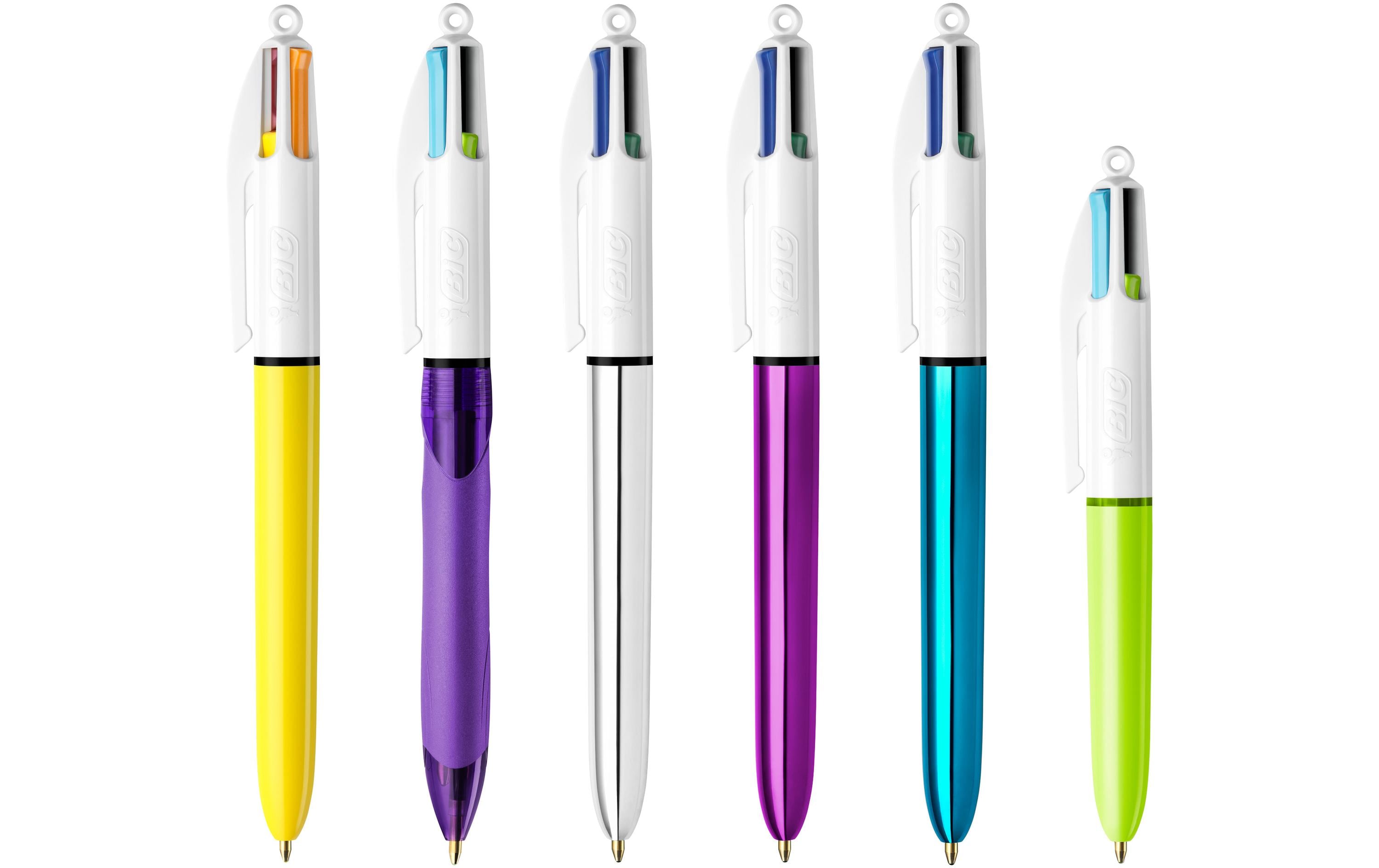 BIC Mehrfarbenkugelschreiber 4 Colours Mega Case 6-teilig