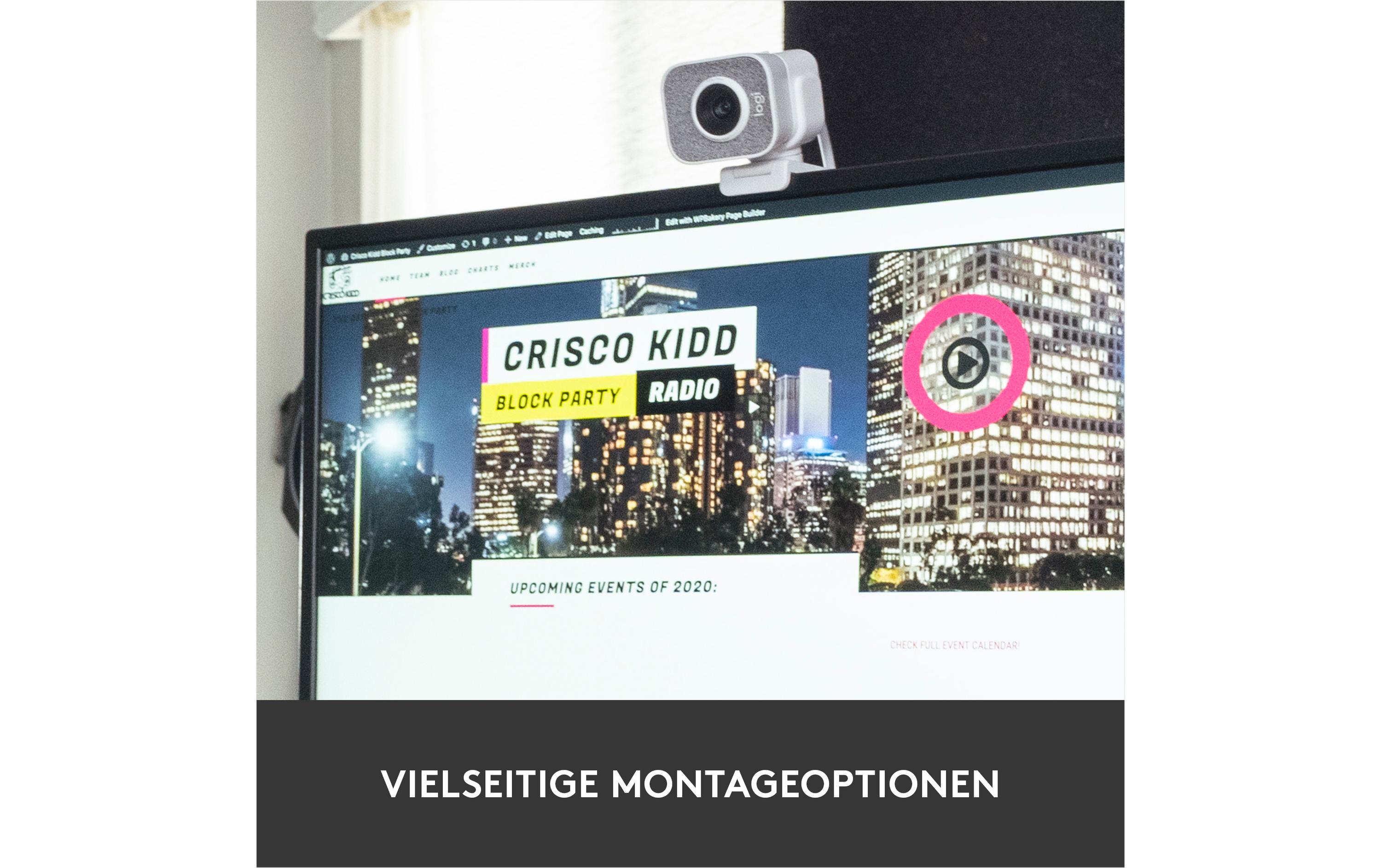 Logitech Webcam StreamCam Weiss