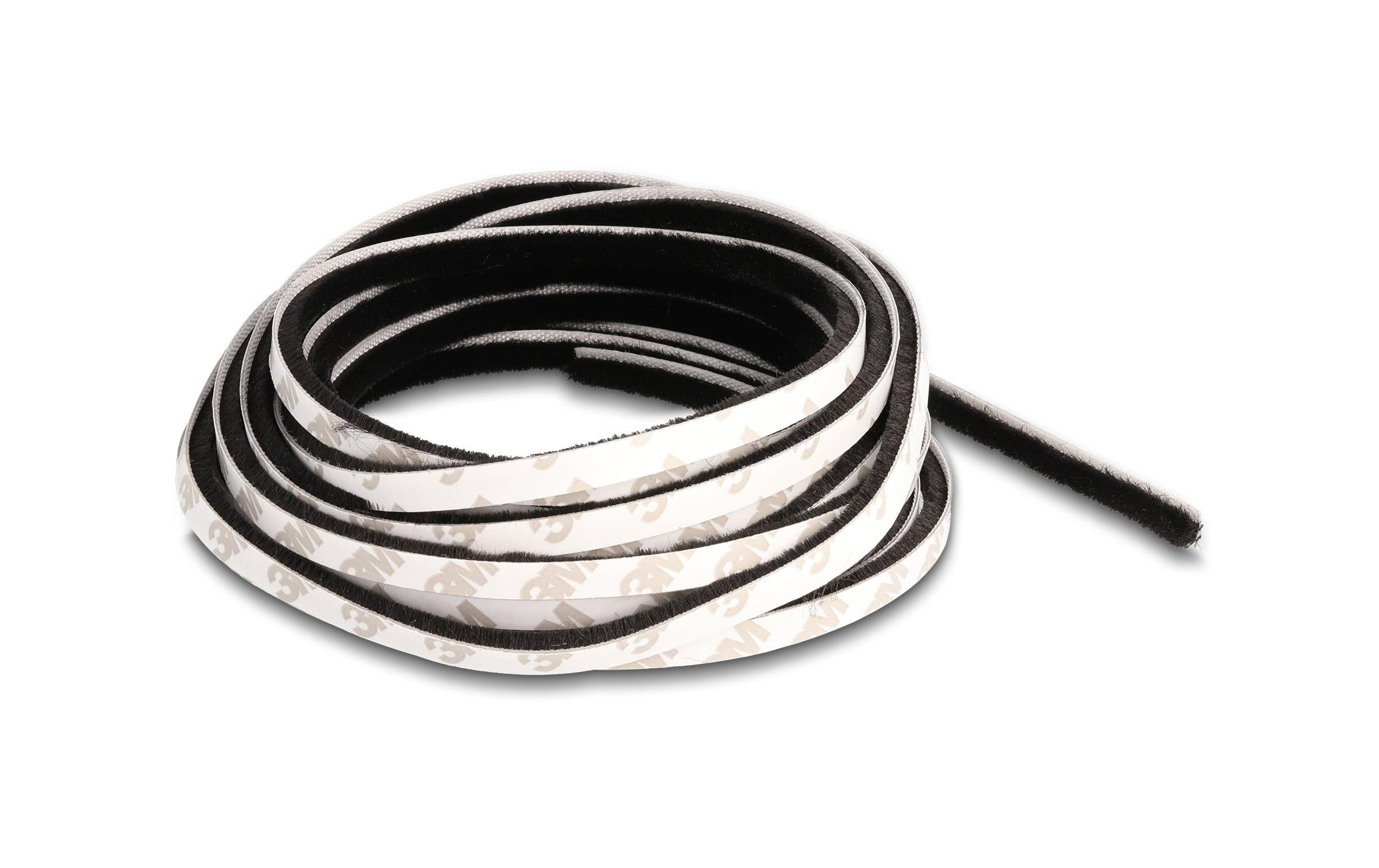 Delock Bürstenstreifen selbstklebend schwarz, 5mm - 5m Delock Bürstenstreifen selbstklebend schwarz, 5mm - 5m