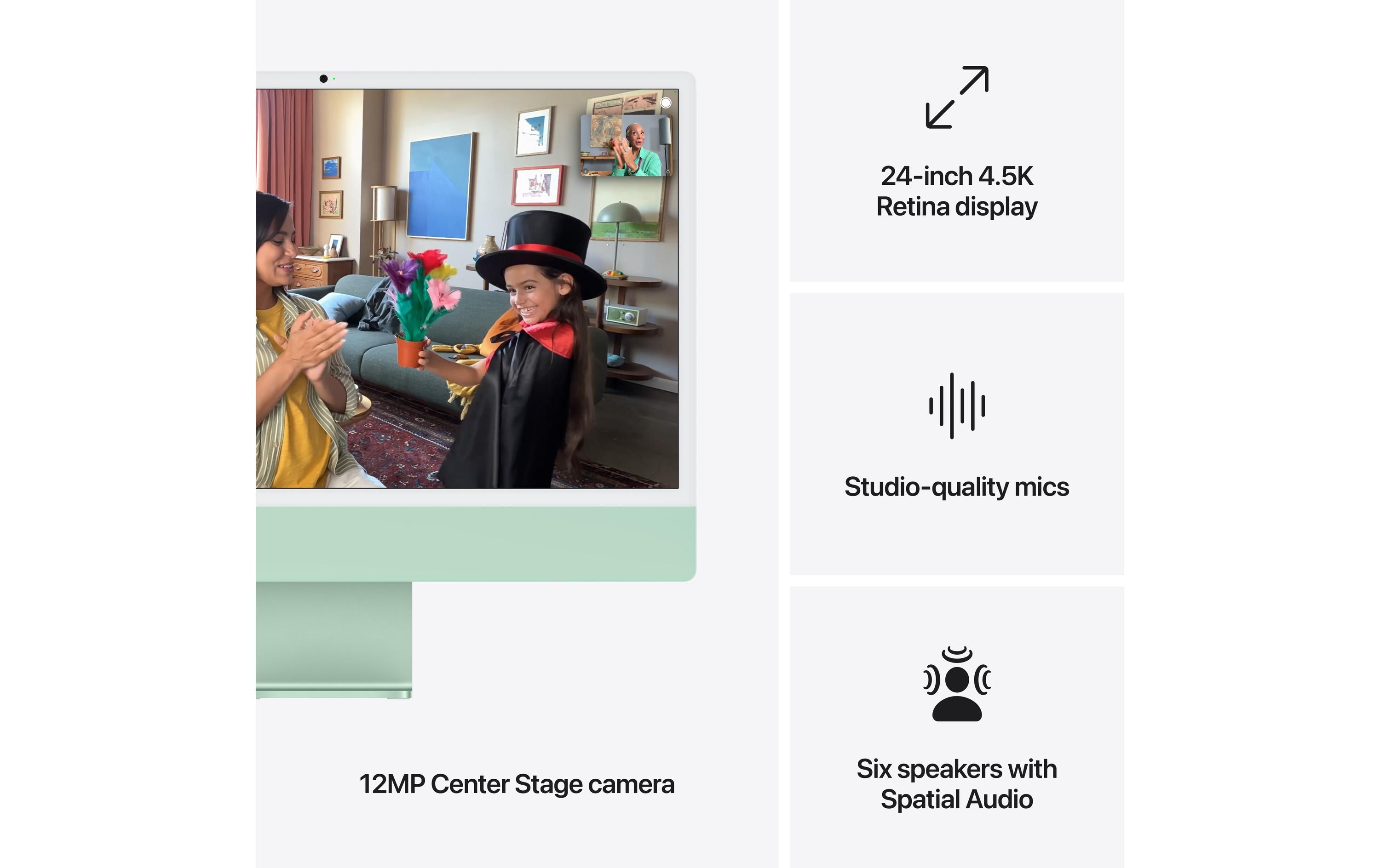 Apple iMac 24 M4 8C GPU / 256 GB / 16 GB Grün