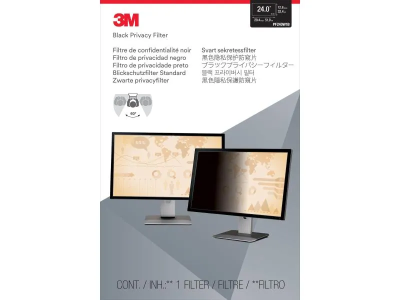 3M Monitor-Bildschirmfolie Privacy Filter 24/16:10