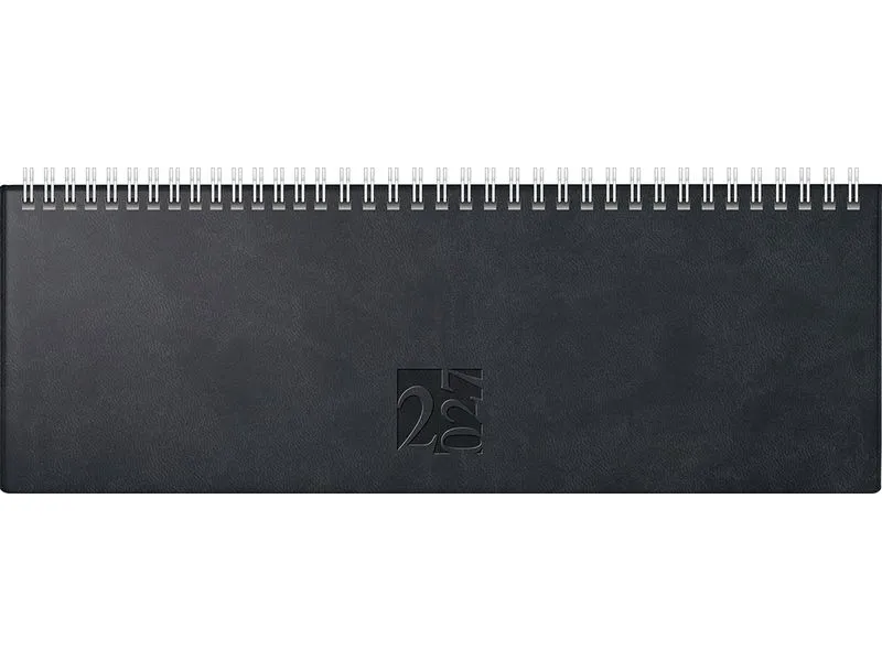 rido idé Pultkalender AC-Terminer 2027 307 x 105 mm, Schwarz