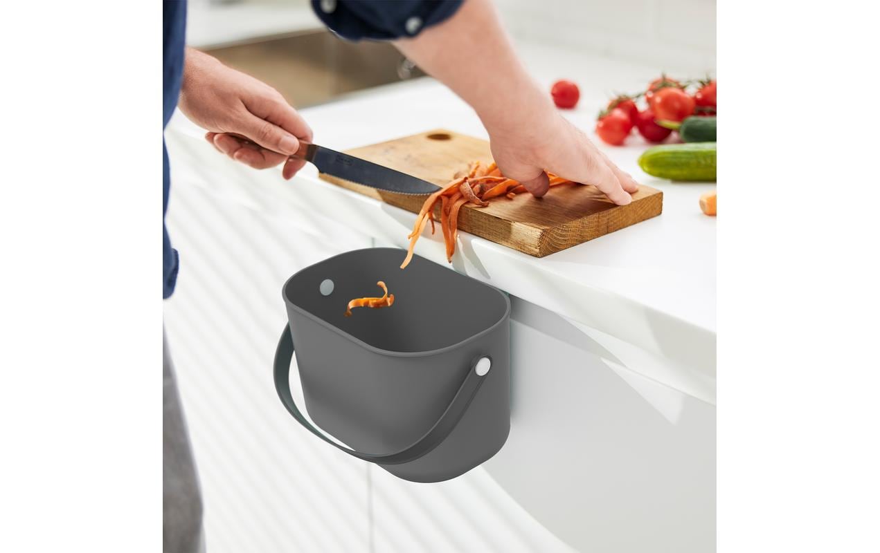 Rotho Komposteimer Albula 3.2 l, Anthrazit