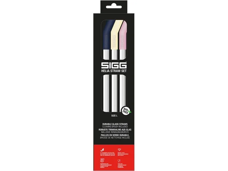 Sigg Helia Strohhalm-Set Night Large Mehrfarbig