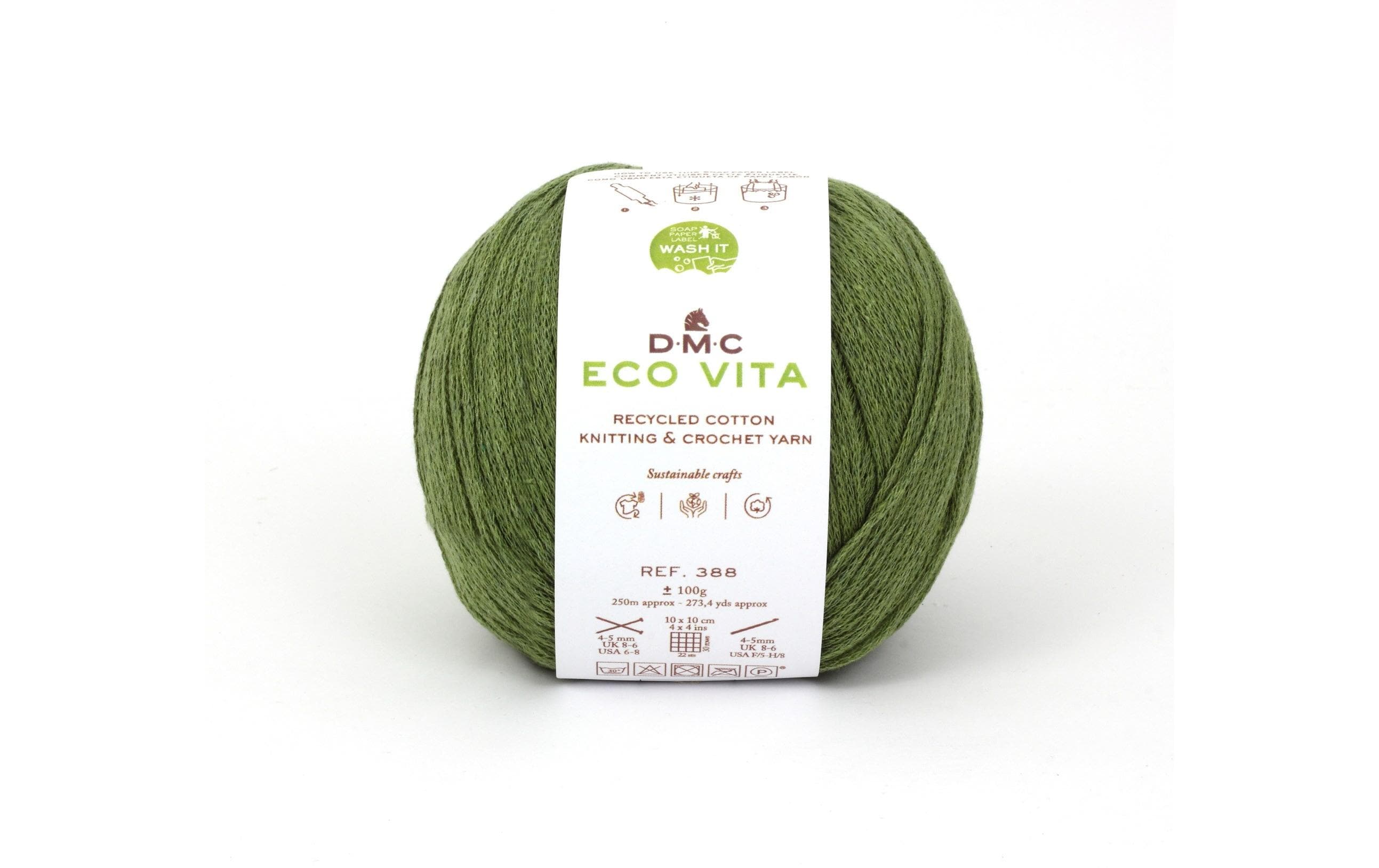 DMC Wolle Eco Vita 100 g, Grasgrün
