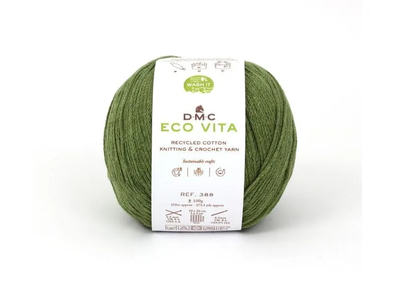 DMC Wolle Eco Vita 100 g, Grasgrün DMC Wolle Eco Vita 100 g, Grasgrün