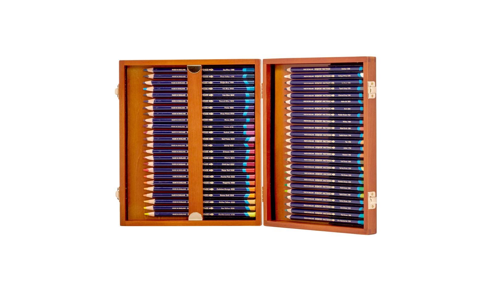 Derwent Aquarellstifte Inktense Geschenkset in Holzbox, 48-teilig Derwent Aquarellstifte Inktense Geschenkset in Holzbox, 48-teilig