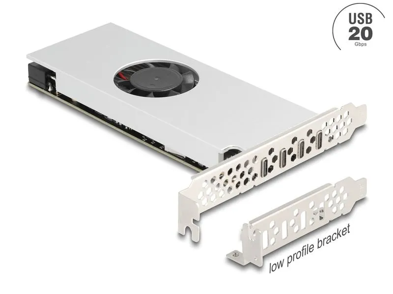 Delock PCI-Express-Karte 4x USB Type-C 20 GBps Delock PCI-Express-Karte 4x USB Type-C 20 GBps