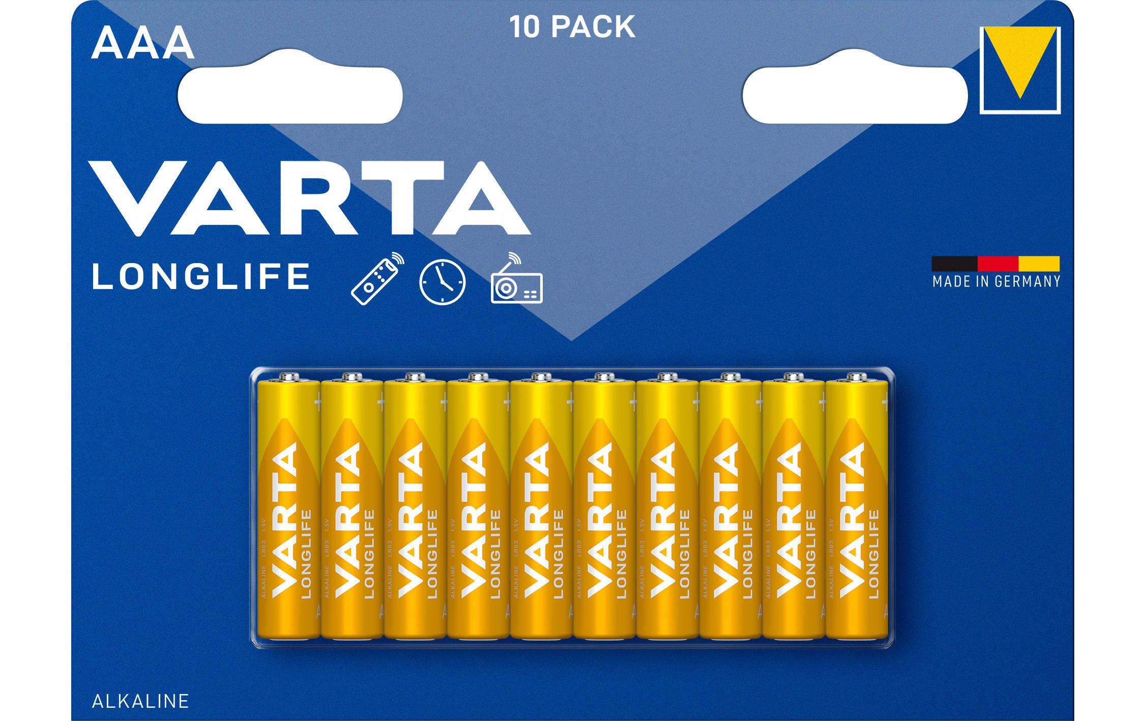 Varta Batterie Longlife AAA 10 Stück