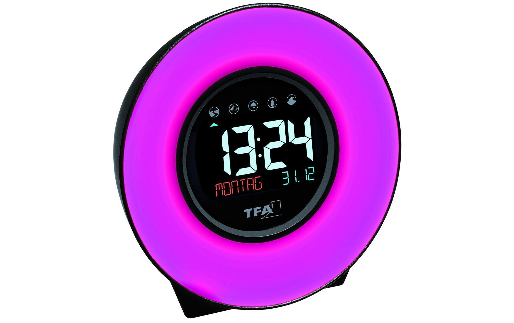TFA Dostmann Wecker Moodlight mit Farbwechsel