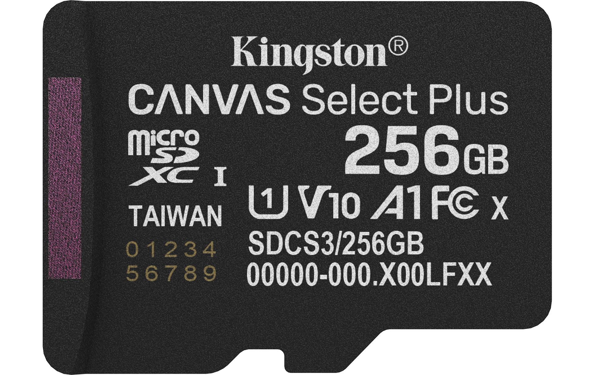 Kingston microSDXC-Karte Canvas Select Plus Gen3 256 GB
