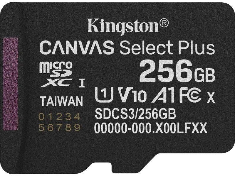 Kingston microSDXC-Karte Canvas Select Plus Gen3 256 GB Kingston microSDXC-Karte Canvas Select Plus Gen3 256 GB