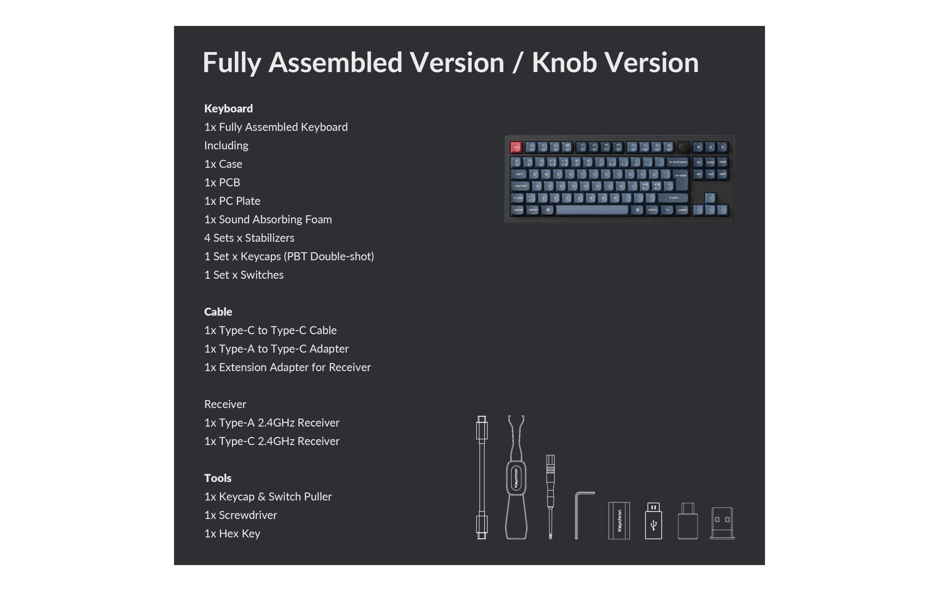 Keychron Gaming-Tastatur V3 Max Black Red Switch Keychron Gaming-Tastatur V3 Max Black Red Switch