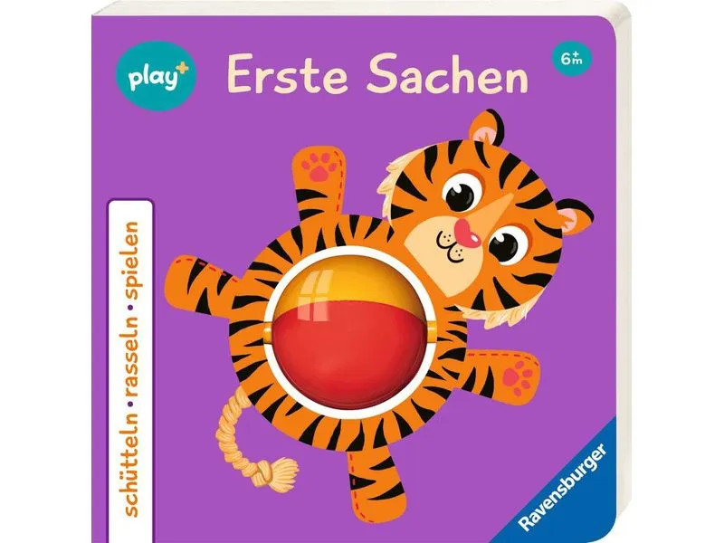 play+ Bilderbuch schütteln, rasseln, spielen: Erste Sachen