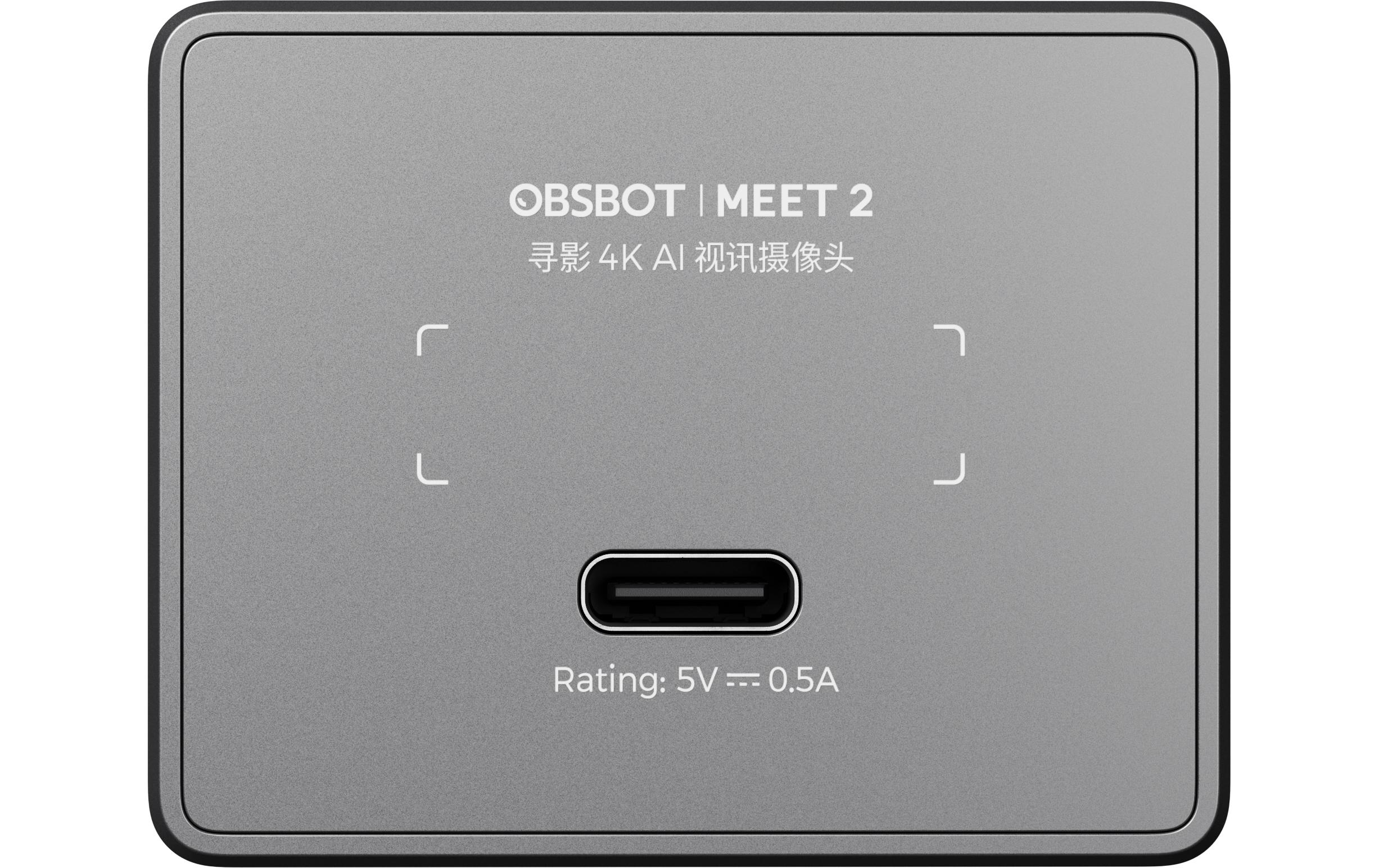 Obsbot USB Kamera Meet 2 AI Powered, 4K 30 fps, Space Grey