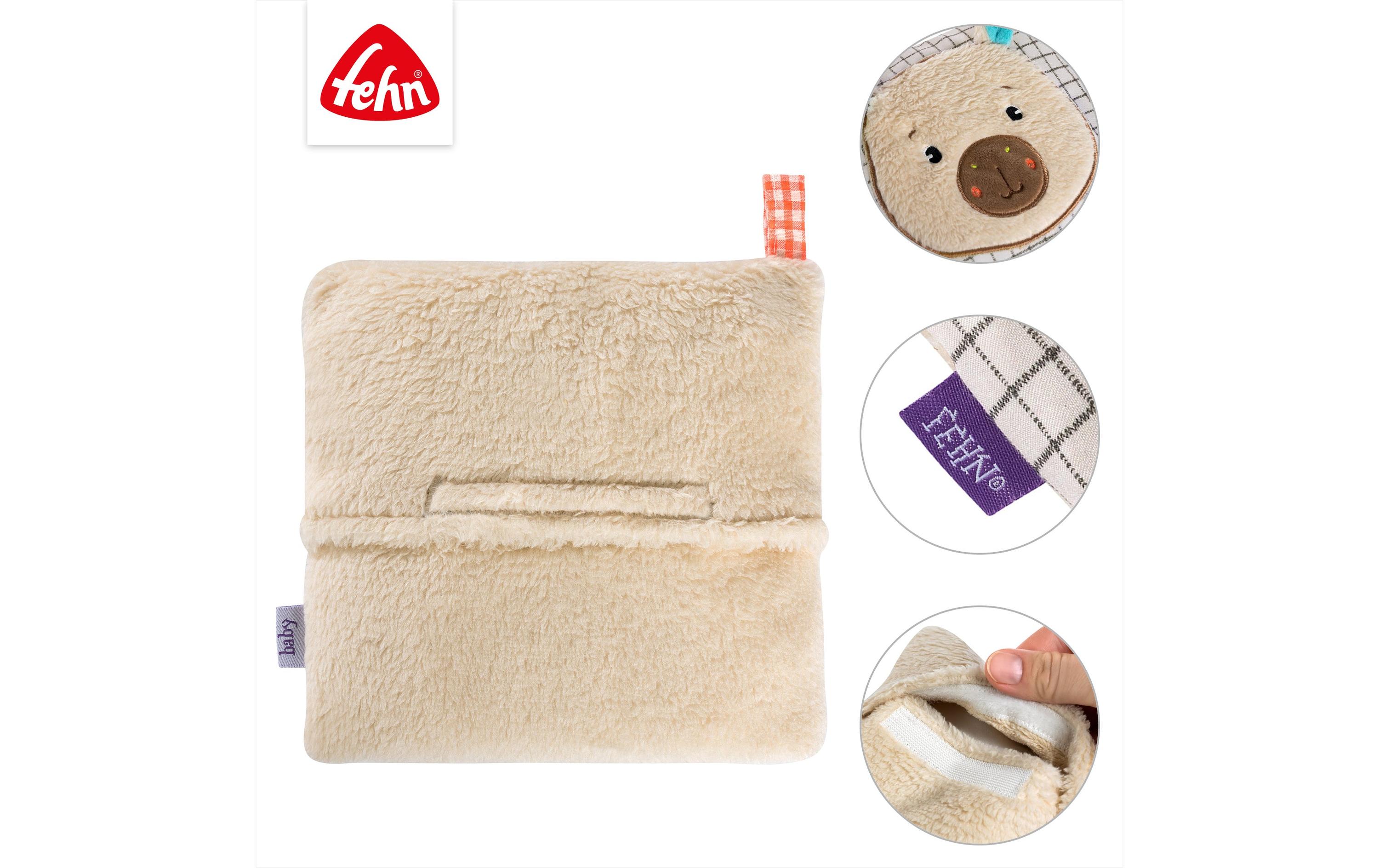 fehn Wärmekissen Capybara, Beige / Braun, 16 x 16 cm