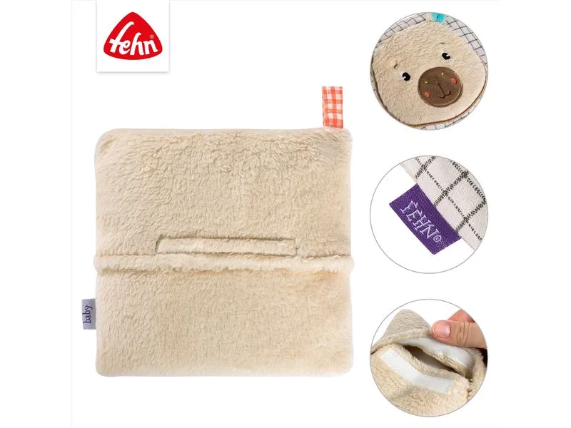 fehn Wärmekissen Capybara, Beige / Braun, 16 x 16 cm