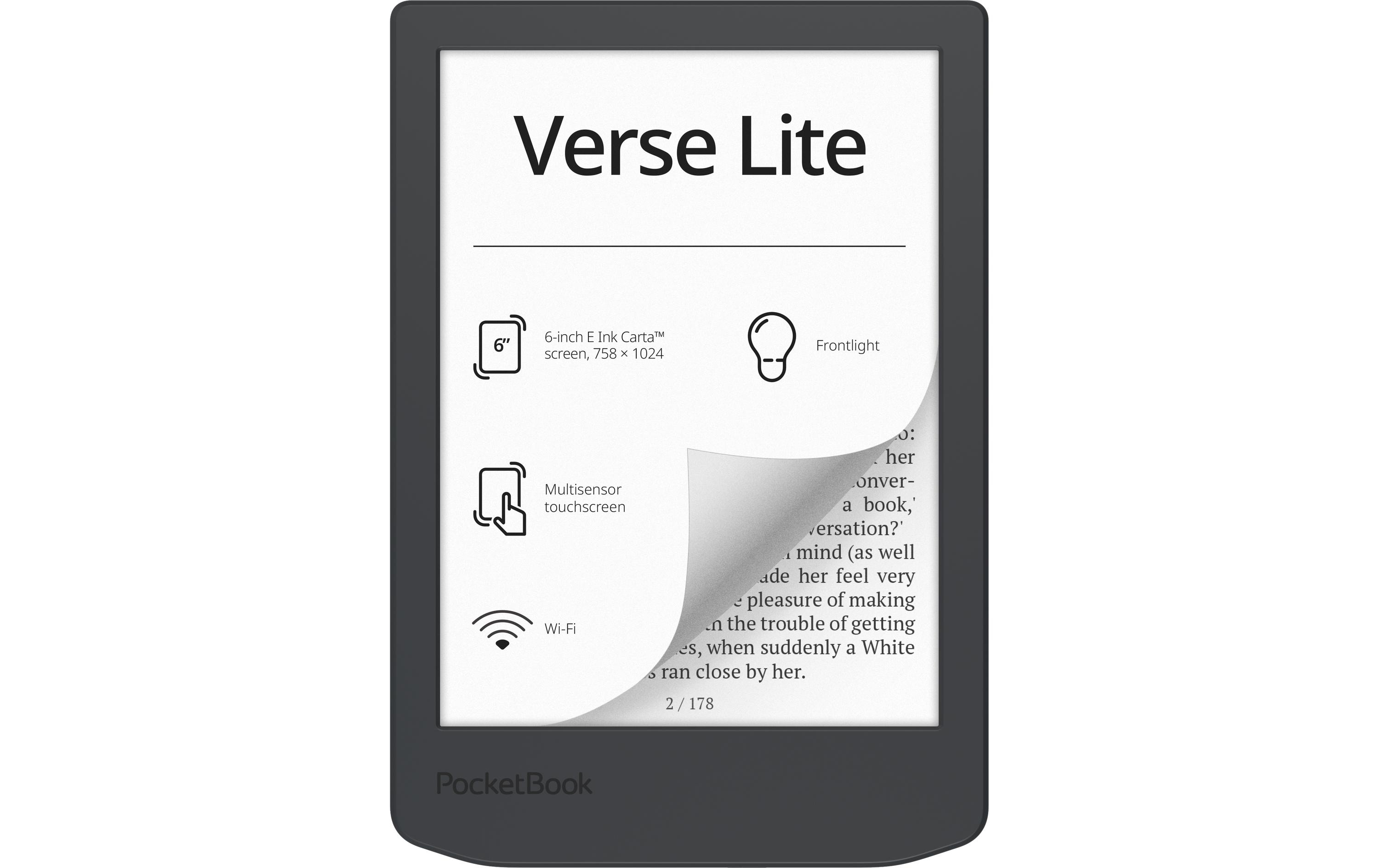 PocketBook E-Book Reader Verse Lite Midnight Grey PocketBook E-Book Reader Verse Lite Midnight Grey