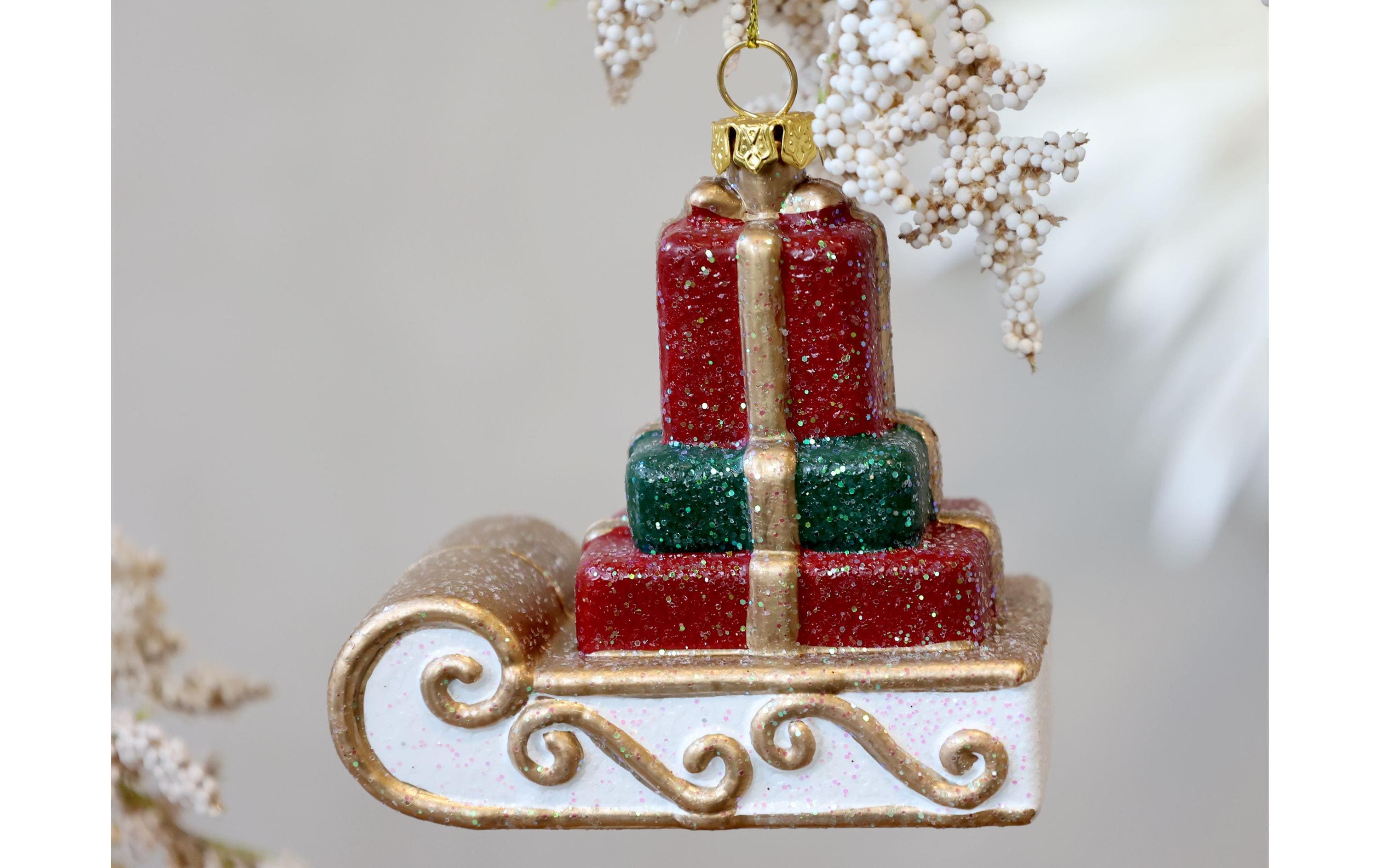 Chic Antique Vintage Schlitten, Messing