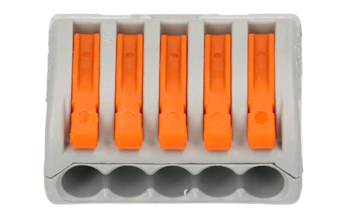 WAGO Verbindungsklemme Wago Klemme 5L 5-fach, 4 Stück WAGO Verbindungsklemme Wago Klemme 5L 5-fach, 4 Stück