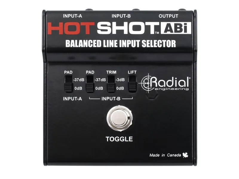 Radial HotShot ABi Symmetrischer Line-Eingangswahlschalter Radial HotShot ABi Symmetrischer Line-Eingangswahlschalter