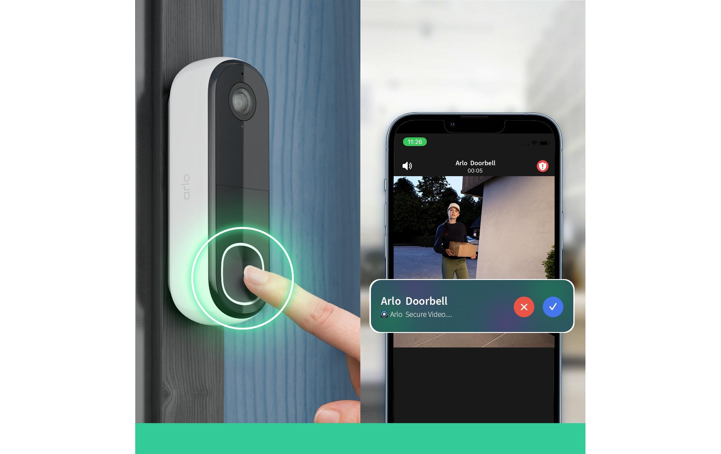 Arlo Kabellose Video-Türklingel inkl. Türgong