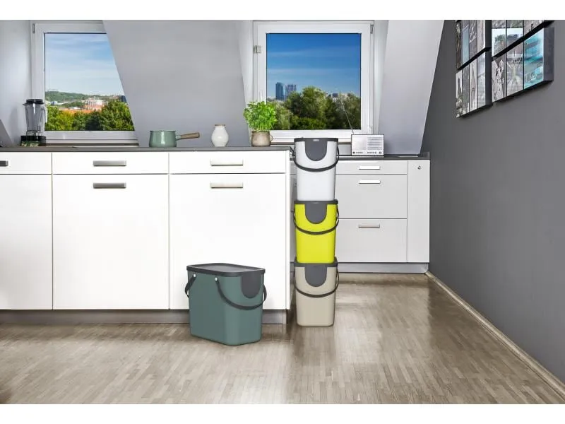 Rotho Recyclingbehälter Albula 25 l, Anthrazit Rotho Recyclingbehälter Albula 25 l, Anthrazit