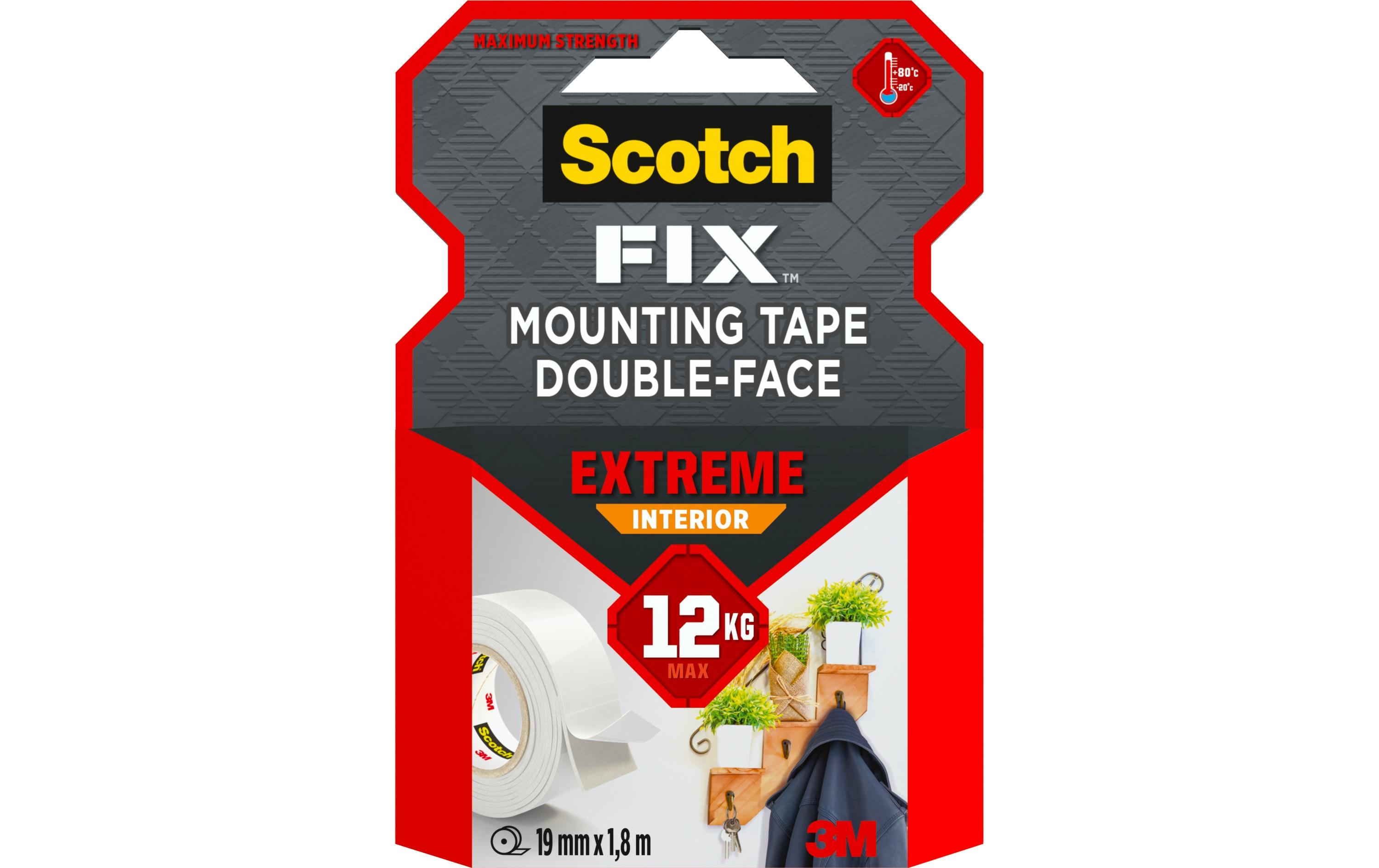 3M Extreme Innenmontageband 19 mm x 1.8 m, Weiss 3M Extreme Innenmontageband 19 mm x 1.8 m, Weiss