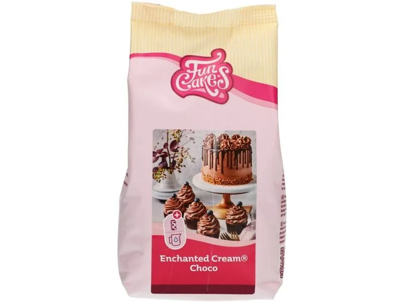 Funcakes Mix für Enchanted Cream Choco Cremepulver Schokolade 450 g Funcakes Mix für Enchanted Cream Choco Cremepulver Schokolade 450 g