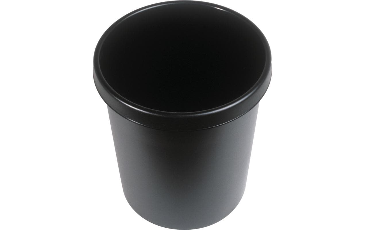 Helit Papierkorb 30 l, Schwarz