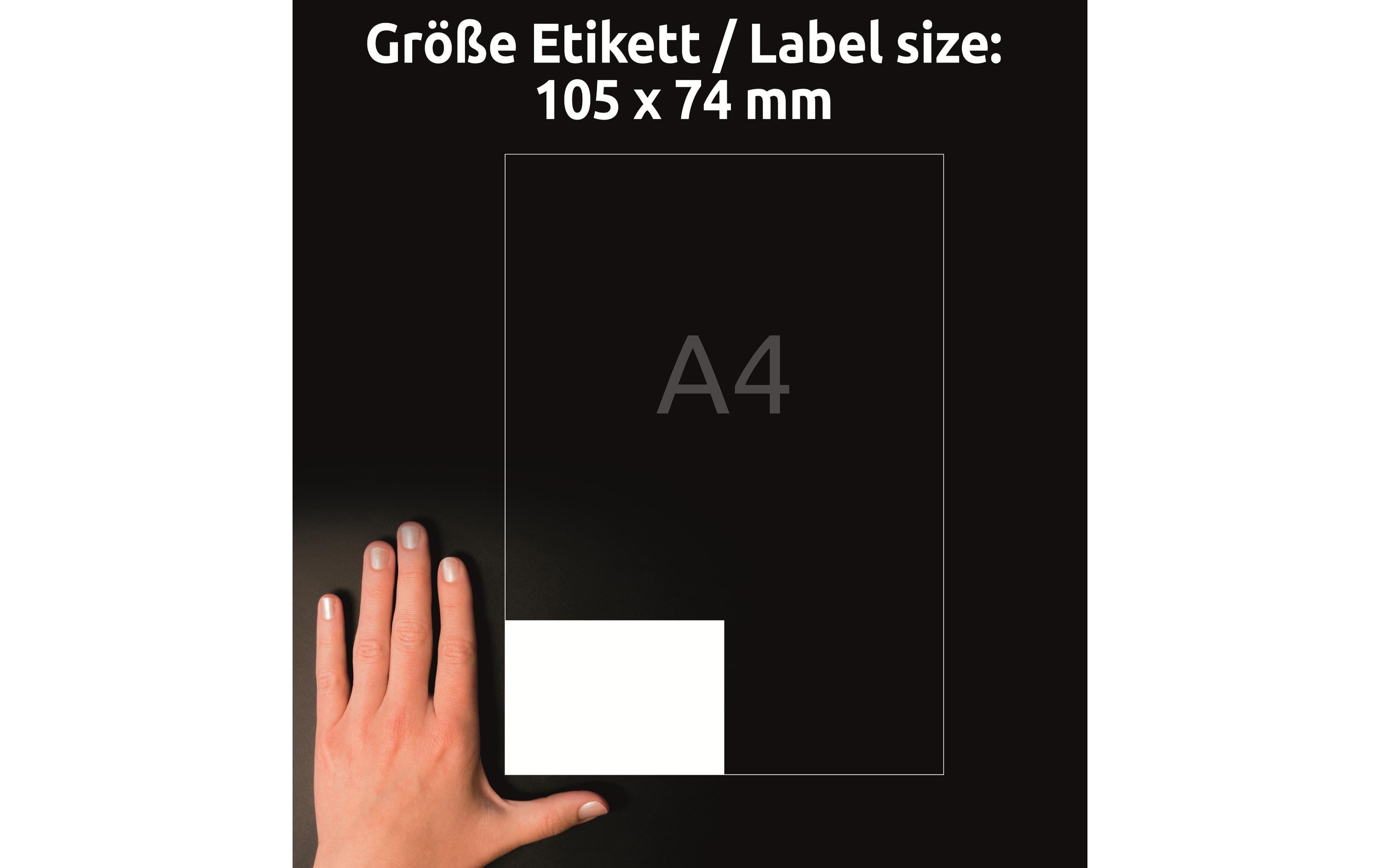 Avery Zweckform Universal-Etiketten 3427 105 x 74 mm, 220 Blatt