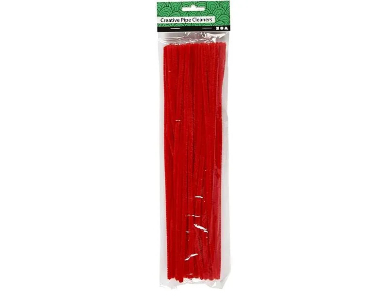 Creativ Company Chenilledraht 6 mm, 50 Stück Rot Creativ Company Chenilledraht 6 mm, 50 Stück Rot
