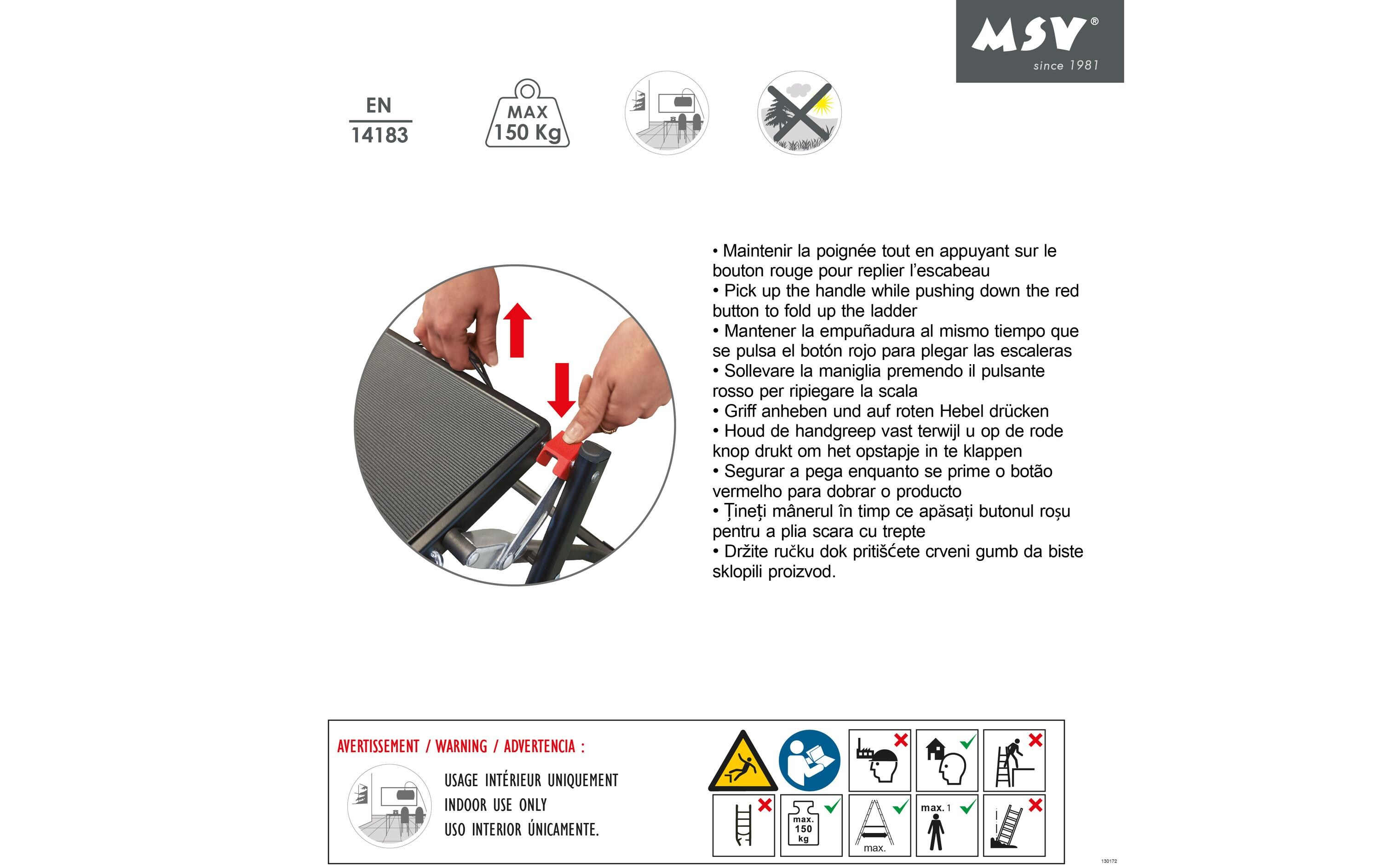 MSV Trittleiter 2 Stufen