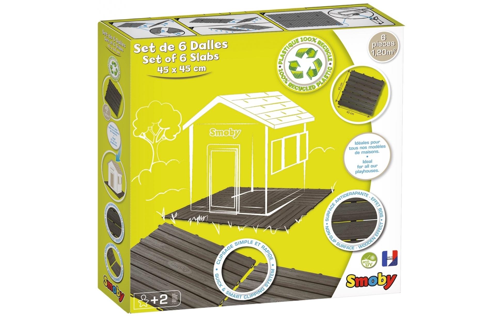 Smoby Zubehör Spielhaus Bodenplatten-Set mit Klicksystem