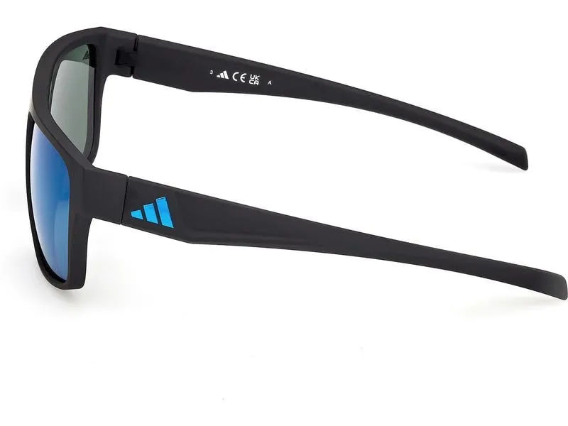 adidas ES0003 Sport Sonnenbrille Matte Black, Blue adidas ES0003 Sport Sonnenbrille Matte Black, Blue