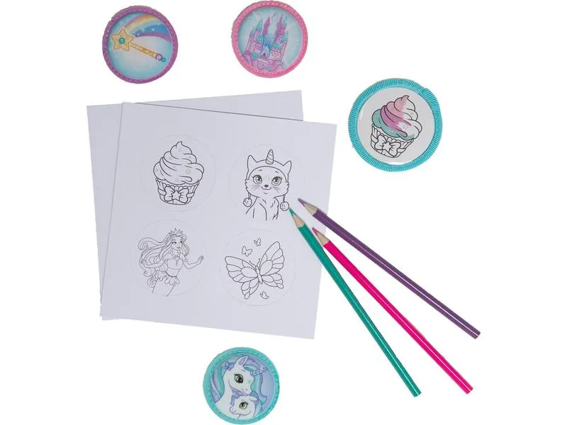 Beckmann Badges Kletties 4 Stück, Mint Beckmann Badges Kletties 4 Stück, Mint