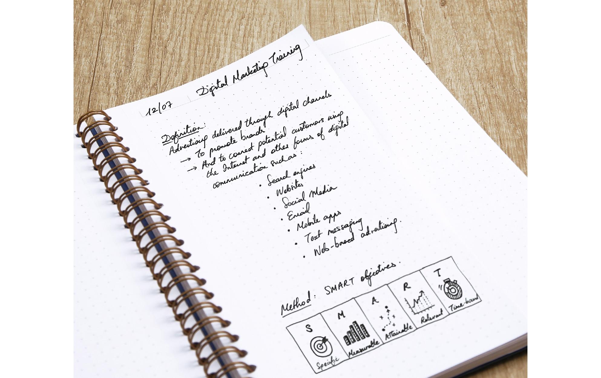 Clairefontaine Notizbuch AgeBag A5+, dotted, Grau