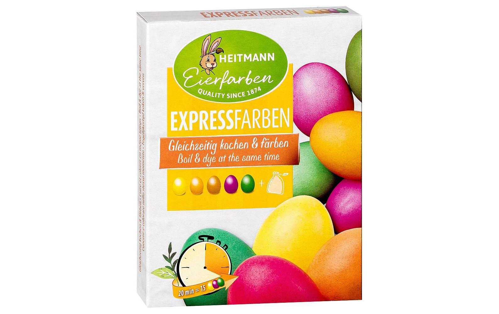 Brauns Heitmann Eierfarben Express 5 Stück, Mehrfarbig