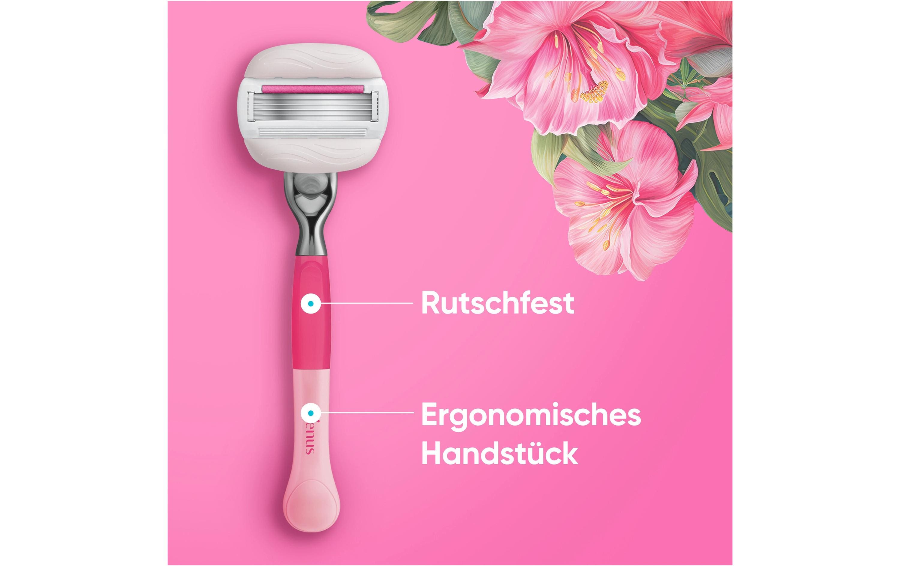 Gillette Venus Damenrasierer Pro ComfortGlide Tropical 3er + Handstück