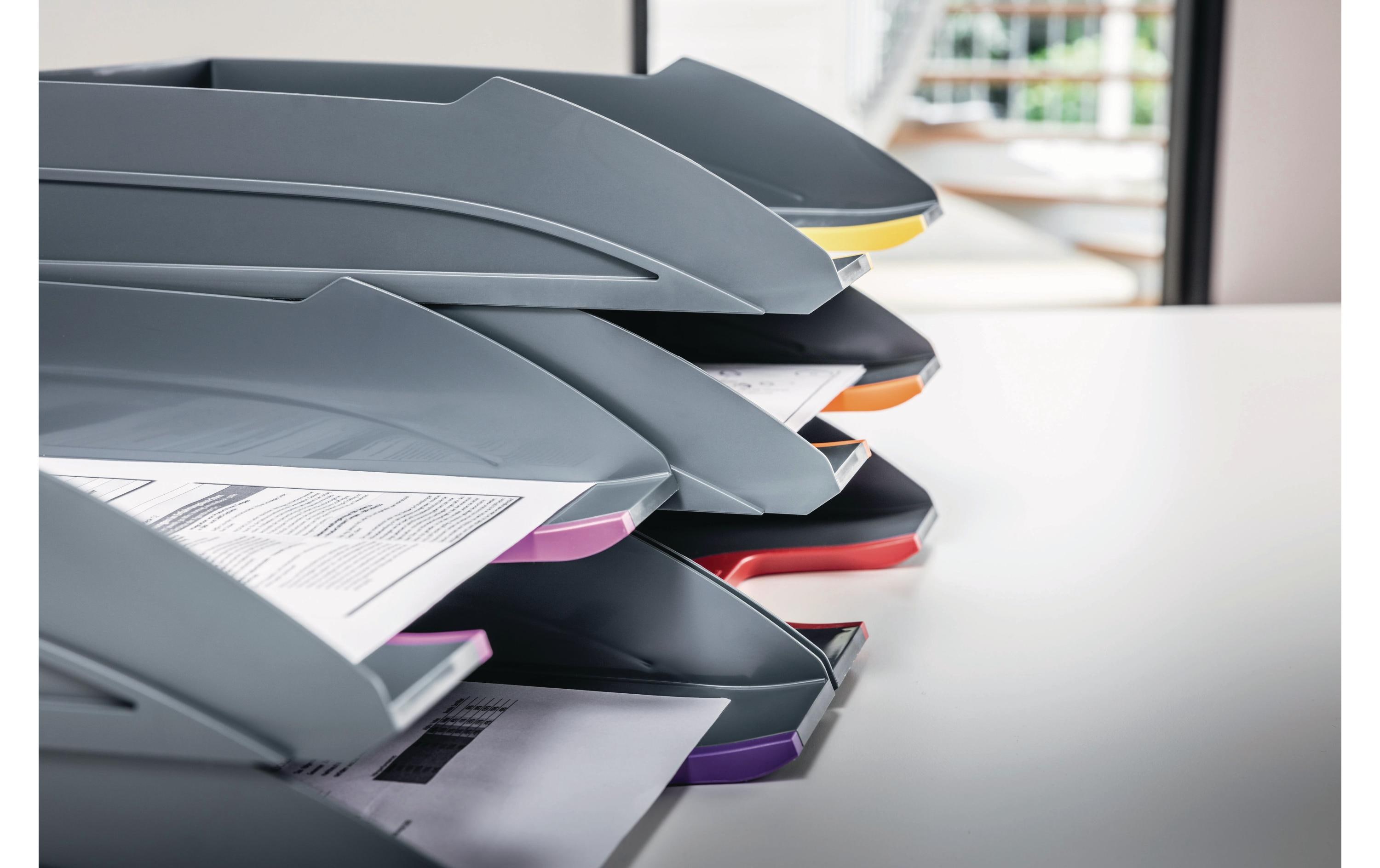 DURABLE Ablagekorb Varicolor Tray Set Anthrazit/Mehrfarbig