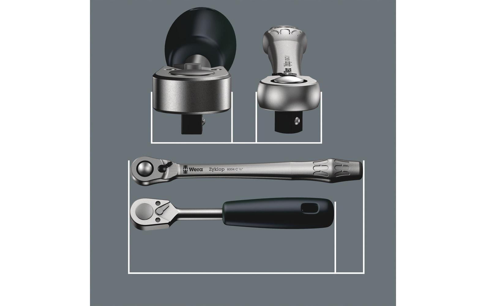 Wera Ratsche 8004 A Zyklop 1/4