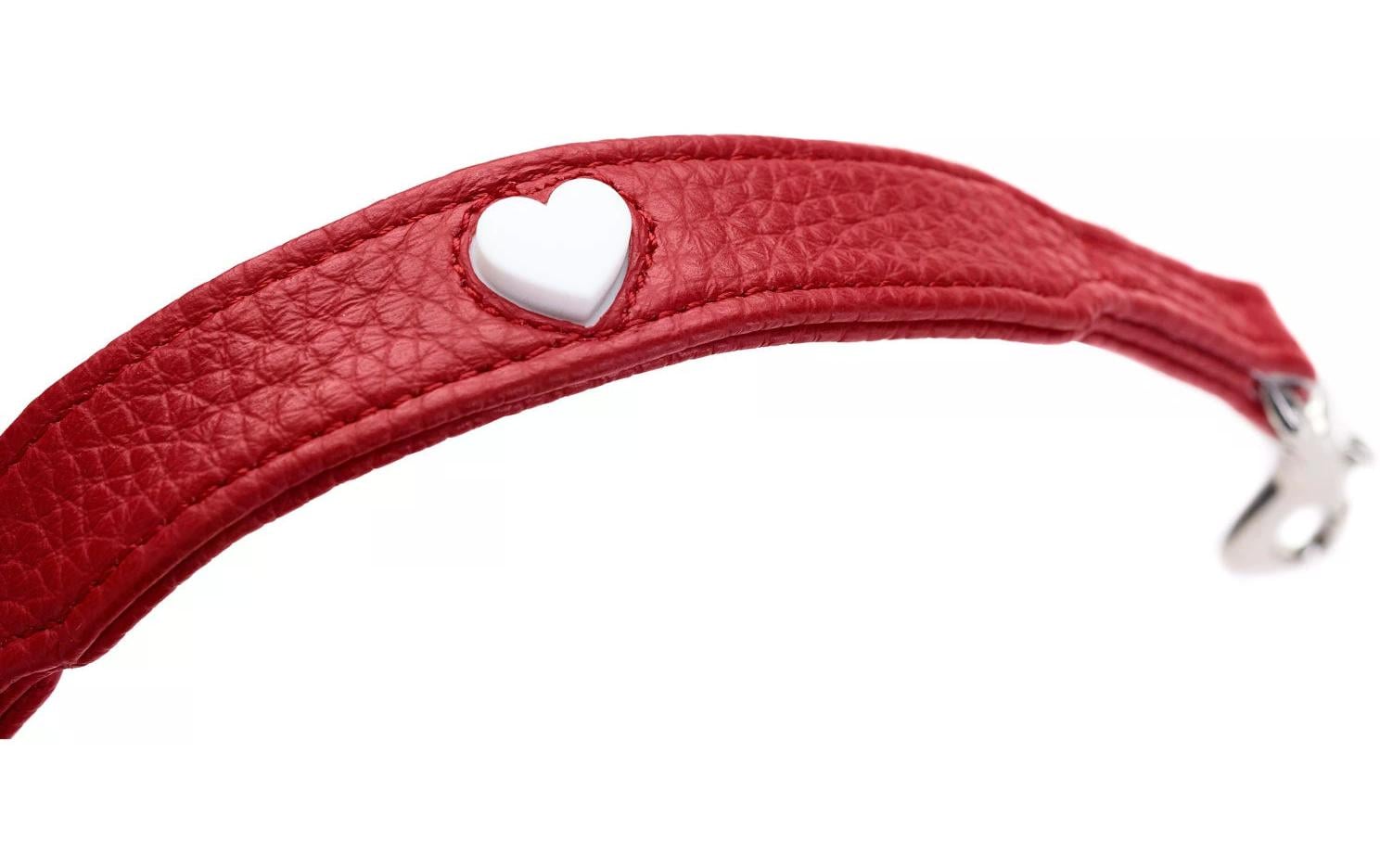 Hunter Verstellbare Führleine Round & Soft Love, 0.6/200, Rot