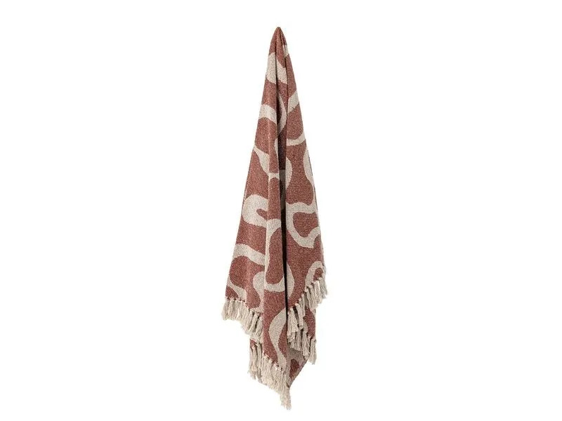 Bloomingville Decke Salobre 160 x 130 cm, Braun/Weiss Bloomingville Decke Salobre 160 x 130 cm, Braun/Weiss