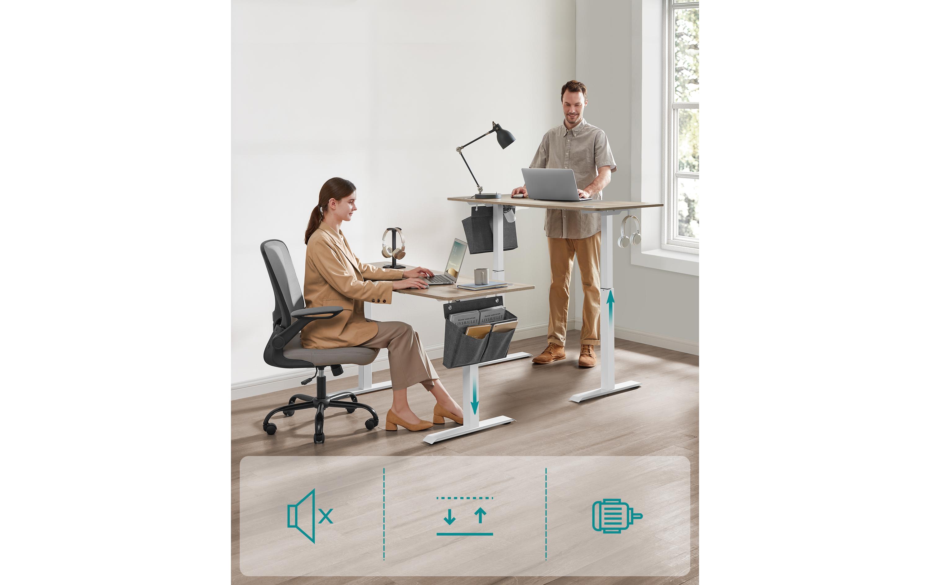 Songmics Stehtisch 140 x 60 cm, höhenverstellbar