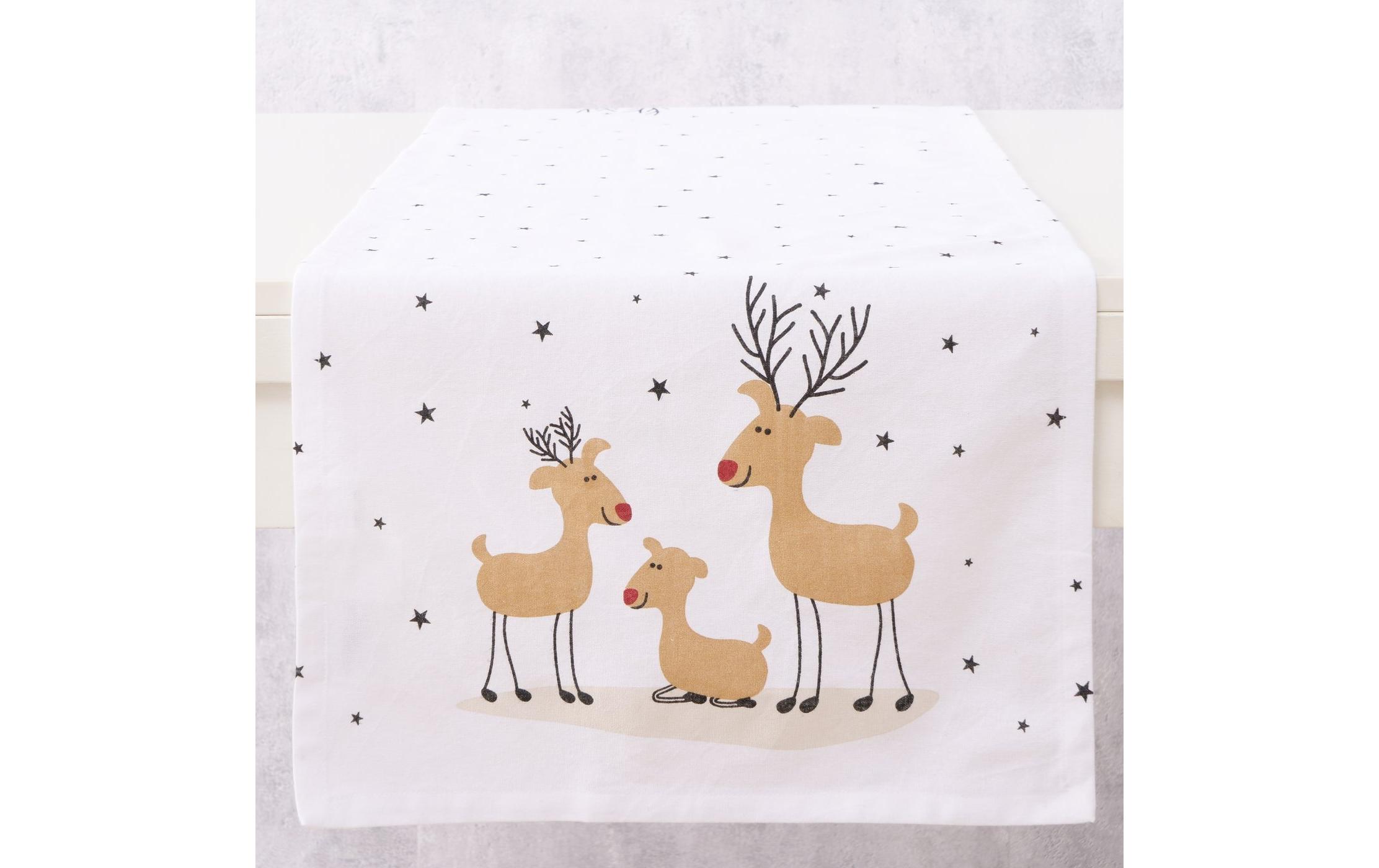 Boltze Tischläufer Timba Textil, 140 x 40 cm