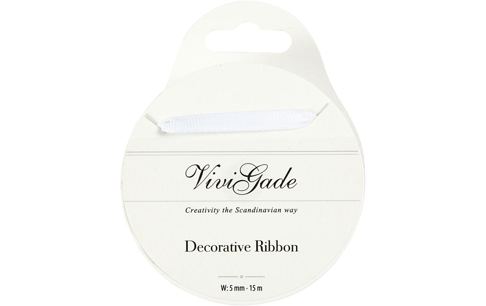 Creativ Company Textilband 6 mm x 15 m, Weiss Creativ Company Textilband 6 mm x 15 m, Weiss